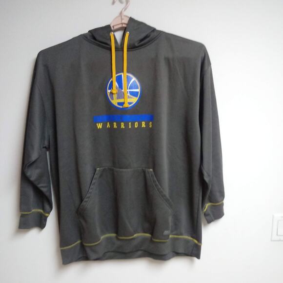 Golden State Warriors Basketball NBA Hoodie Pullover Mens 3XL Gray Yellow Blue - Picture 1 of 10